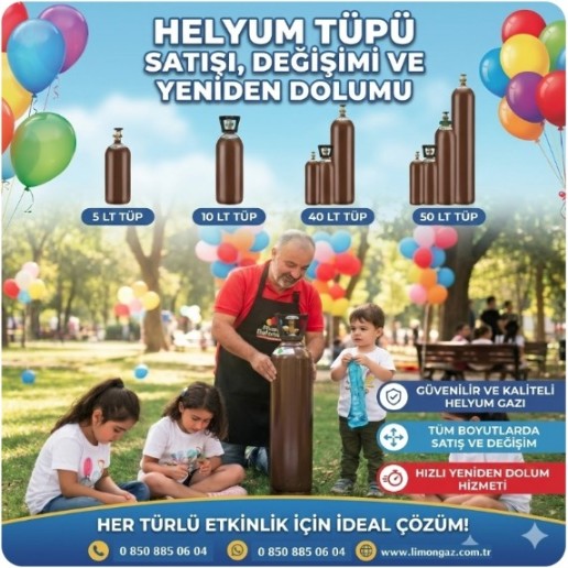Helyum tÃ¼pÃ¼ ve gazÄ± - GÃ¶rsel 5