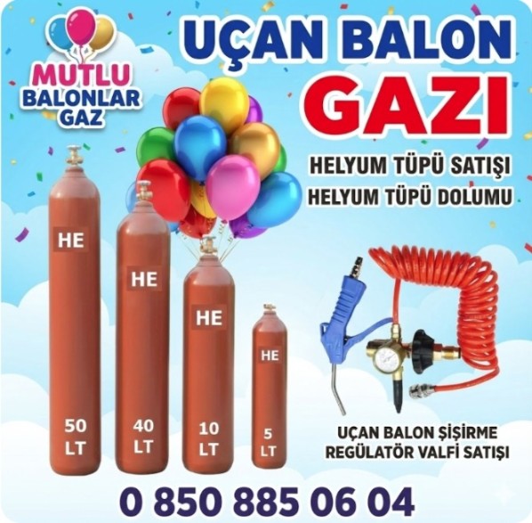 Helyum tÃ¼pÃ¼ ve gazÄ± - GÃ¶rsel 1