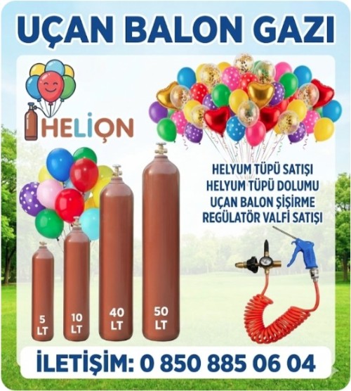 Helyum tÃ¼pÃ¼ ve gazÄ± - GÃ¶rsel 3