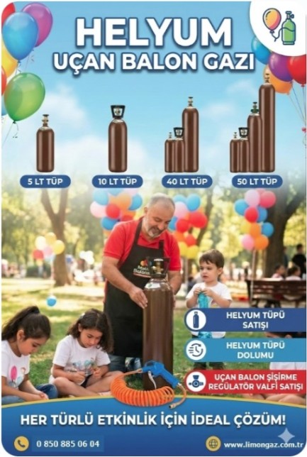 Helyum tÃ¼pÃ¼ ve gazÄ± - GÃ¶rsel 5