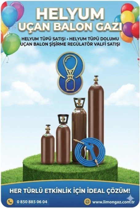 Helyum tÃ¼pÃ¼ ve gazÄ± - GÃ¶rsel 7