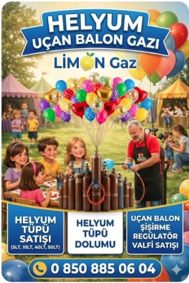 Helyum tÃ¼pÃ¼ ve gazÄ± - GÃ¶rsel 1