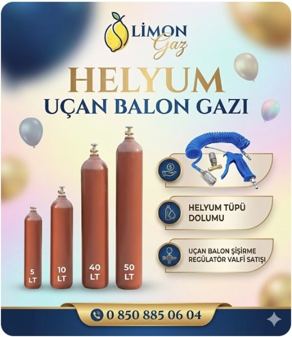 Helyum tÃ¼pÃ¼ ve gazÄ± - GÃ¶rsel 1